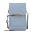 thumbnail image 2 of CHENjy Touchscreen Crossbody Phone Purse, Small Travel Phone Bag with Blocking Card Slots, PU Leather Shoulder Bag for Women, Adjustable Strap Wallet Organizer, Blue, 2 of 7