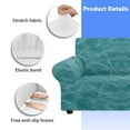 thumbnail image 6 of XYZCANDO Dark Green Couch Cover for 1 Cushion Couch Armchair Slipcover Sofa Cover Living Room Stretch Sofa Slipcover for 2 Seater Furniture Covers, 6 of 6