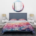 thumbnail image 3 of Designart "Candyfloss Dreams I" Abstract Landscape Bedding Covert Set - Abstract Landscapes Multi-Color Landscapes Bed Set With 1 Sham, 3 of 6