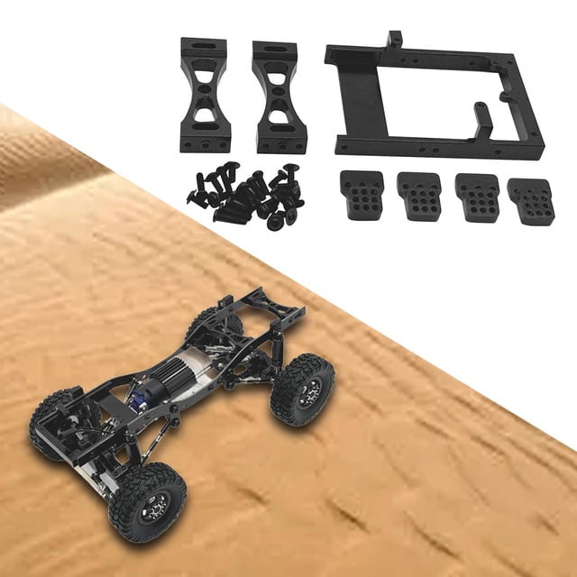 Pieza de Repuesto de Coche Teledirigido CUTICAT Accesorio de Aluminio para MN98 MN99S B14 B24 B36 1:12 1:16 Escala R Negro