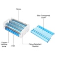 thumbnail image 3 of Terminal Block Junction Box 4-Level Single Phase Junction Case 415 Terminal Distribution Box Din Rail Terminal Case with Transparent Cover Distribution Protection Box, 3 of 7