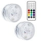 thumbnail image 2 of 2 Packs Submersible LED Lights With Magnets Suction Cups 13 LED Underwater Led Lights Remote Control Decoration Light For Pool Pond, 2 of 9