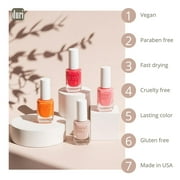 Duri Cosmetics Duri 654N Nail Polish Sobe Soleil Neon Orange Nail Polish 0.45 Fl Oz