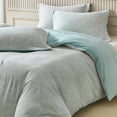 thumbnail image 2 of Funda Nórdica King Size-Microfibra Blanco＆Green Branch Textured Botanical Bedding, 2 of 9