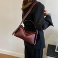thumbnail image 4 of Bolsas Hombro Bolso Vagabundo Casual para Mujeres PU Cuero S Gran Capacidad Color Sólido, 4 of 9