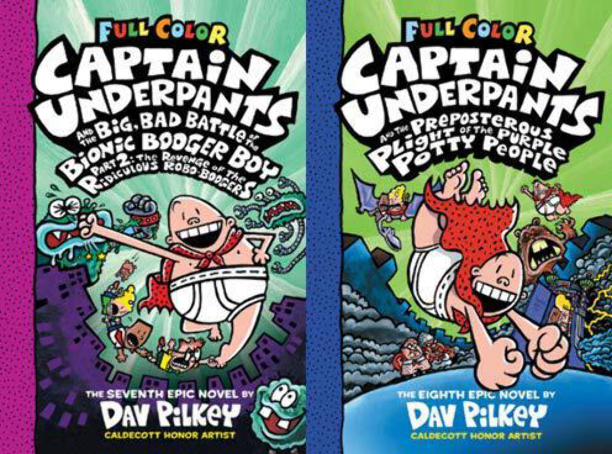 Captain Underpants Books 1-12 Complete FULL COLOR Collection (Hardcover)