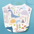 thumbnail image 2 of XKHAZA Baby Bibs Set Toddler Bibs with Crumb Catcher Pocket & Snap Button Waterproof Baby Feeding Bibs for 6-24 Months, 2 of 9