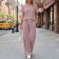 thumbnail image 6 of SUNBS Lounge Sets for Women 2 Piece Summer Henley Sweatsuit Travel Vacation Airport Outfits Pajamas Sets, 6 of 9