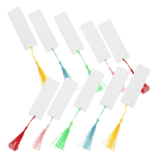 BESTYASH 10 De Marcadores De Metal En Con Borlas Para Personalizar Y Usar En Libros