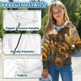 thumbnail image 6 of Uourmeti Sunflower Horse Girls Long Sleeve Hooded Pullover Lightweight with Pockets Trendy Comfy Top for Teens Fall Size 14-16, 6 of 7