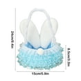 thumbnail image 3 of Moocorvic Girls Easter Basket Ideas Cute Bunny Ear Lace Dress Easter Gift Bucket Party Favors Stuffers Gifts, 3 of 8