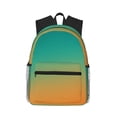 thumbnail image 1 of Disketp Orange To Teal Gradient1 Mochila Ligera Clásica con Múltiples Bolsillos, Mochila Casual para Hombre y Mujer, Ideal para Escuela, Trabajo y Viajes, 1 of 6