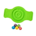thumbnail image 4 of Dualoai Balance Board Sensory Training Labyrinth disks for Core Strength Skiing Kids Green, 4 of 9