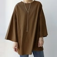 thumbnail image 3 of ZANZEA Womens Tops Shirts Solid Color Long Sleeve Pullover Blouses, 3 of 3