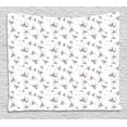 thumbnail image 1 of Skull Decorations Tapestry, Skull Pattern with Spot Color Splashes on the Base All Souls Day Vigil Image, Wall Hanging for Bedroom Living Room Dorm Decor, 80W X 60L Inches, White, by Ambesonne, 1 of 2