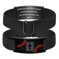 thumbnail image 4 of Mens Spiritual Jewelry With Crosses Symbol And Patriotic Flag Elements Sturdy Stainless Steel, 4 of 9