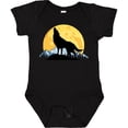 thumbnail image 3 of Inktastic Wolf Wilderness Mountains Moon Boys or Girls Baby Bodysuit, 3 of 5