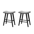 thumbnail image 3 of LuXeo Luna 24 in. Black Leg - Gray Seat (Set of 2), 3 of 13