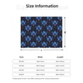 thumbnail image 5 of Naloa cool blue flower Skull Flannel Blankets - Thick and Warm Blanket for Winter, Soft Fuzzy Plush King Blanket for All Seasons40"x30", 5 of 6