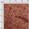 thumbnail image 1 of oneOone Georgette Viscose Fabric Laceleaf Leaves Sashiko Print Fabric by Yard 42 Inch Wide, 1 of 4