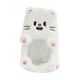 thumbnail image 2 of Portatarjetas de peluche con forma de animal, portátil, multifuncional, pequeño Gato blanco, 2 of 8