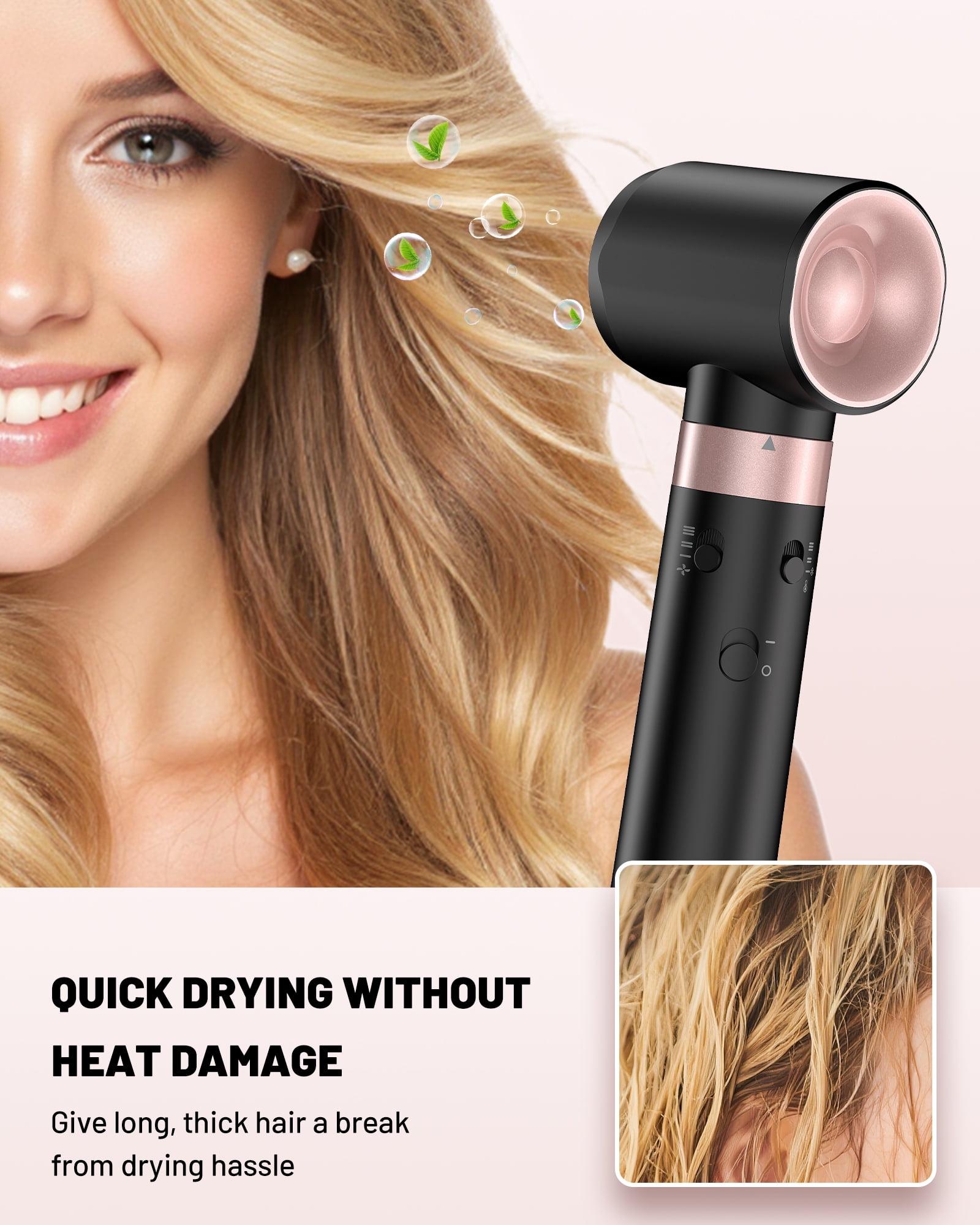5 in 1 Professional Hot Air Styler Dual Voltage Hair Dryer Brush