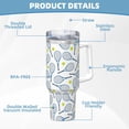 thumbnail image 5 of Cauagu Tennis Rackets And Balls Print Stainless Steel Vacuum Insulated Tumbler,40oz Water Bottle with Handle & Flip Straw Reusable Travel Coffee Mug for Women & Men, 5 of 8