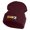 Burgundy, variant on Classic 1919 Felix Cat Head Embroidered 12" Long Beanie - Aqua OSFM