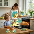 thumbnail image 4 of QTOCIO Easter Decorations, Easter Cooking Apron Insulated Mitts Insulated Pads Three Piece Set Suspender Apron Kitchen Cooking Apron BBQ Apron Holiday Decorative Sleeveless Apron, 4 of 6