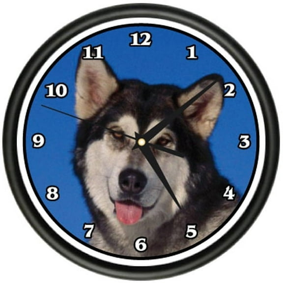 ALASKAN MALAMUTE Wall Clock dog doggie pet breed gift