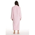 thumbnail image 3 of Just Love Textured Plush Zipper Lounger Robe for Women (Pink, 2X), 3 of 3