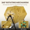 thumbnail image 5 of Werph Updated 43-Gallon Dual-Chamber Compost Bin, Fast Assembly Outdoor Composter Tumbler, Rotating Batch Composter Bin with Gloves for Garden, Kitchen, and Yard,, 5 of 7