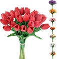 thumbnail image 2 of C APPOK 30 Pcs Tulipes Artificielles Fleurs Fausses Tiges de Tulipe en Latex - Toucher Réel Fausses Tulipes Rouges pour Bouquet de Mariage de Pâques Printemps Centre de Table Arrangement Floral Décoration de Table Cimetière, 2 of 4