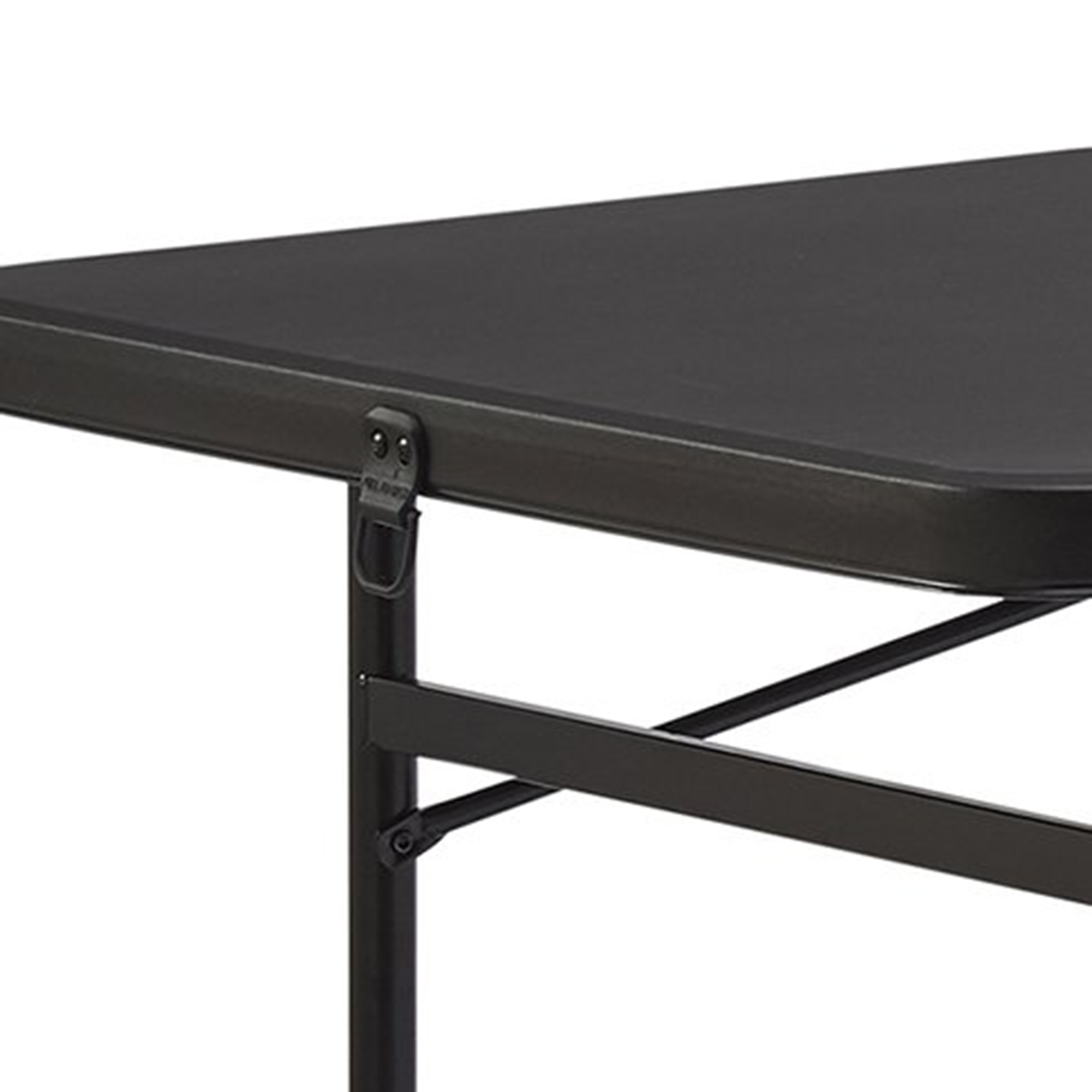 Mainstays 6 ft Rectangle Folding Table, Black photo 4