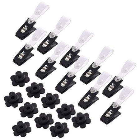 

1 Set Garden Flag Rubber Stoppers Anti- Wind Clips Garden Flag Accessories