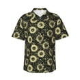 thumbnail image 2 of Goofa Sunflowers Hawaiian Shirt for Men, Unisex Summer Beach Casual Short Sleeve Button Down Shirts,Aloha Tropical Floral print shirt-XX-Large, 2 of 9