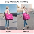 thumbnail image 5 of Pink Ribbon Pattern Travel Tote Bags for Women Carry On,Large Weekender Bags for Women Travel,Multi Functional Duffle Bag for Work,Shopping,Sports, 5 of 5