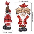 thumbnail image 6 of Yescom Christmas Tabletop Decoration Snowman & Santa Claus Christmas Theme Wedding Home Party Tabletop Decoration 2Packs, 6 of 9