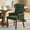 Green, variant on Upholstered Dining Chair with Tufted Back and Curved Solid Wood Legs, Chenille Fabric Accent Armchair for Dining Room and Kitchen,Single Pack(Beige)