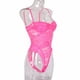 thumbnail image 3 of Sexy mono de encaje con encanto mono suave con tirantes para mujer, S, rosa rojo sidaley XX000118-03, 3 of 7