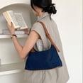 thumbnail image 4 of Women Armpit Bag Casual Denims Shoulder Bag Fashion Aesthetic Handbag Korean Underarm Bag Shopping Dating Bag, 4 of 9