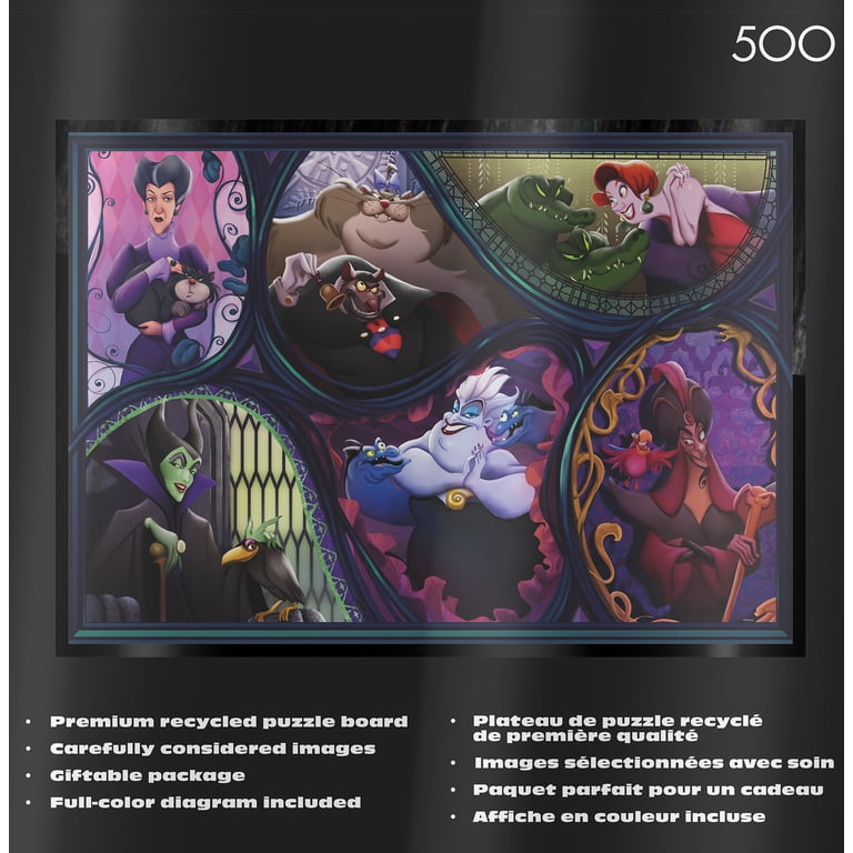 Ceaco Noir Select Disney Villains Pets 500-Piece Interlocking