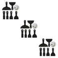 thumbnail image 2 of Transemion 6x Versatile Paint Scraper Lightweight And Flexible Plastic Spatula Black 3Set, 2 of 6