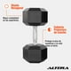 thumbnail image 2 of Mancuerna Hexagonal Altera  Acero Forro de Neopreno 40 Lbs, 2 of 6