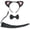 Black/Pink, variant on Petitebelle Cat Headband Bowtie Tail 3pc Costume (White/Pink, One Size)