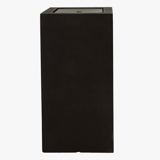 Sunnydaze Indoor/Outdoor Rectangular Polystone Bubble Fountain - Black