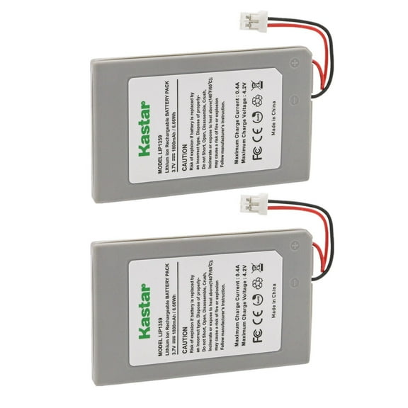 Kastar 2-Pack Battery Replacement for Sony LIP1359 Battery, Sony PS3 Playstation 3 Controller, Wireless Controller Sixaxis Dualshock 3, Wireless Controller CECHZC2E, Wireless Controller CECHZC2U