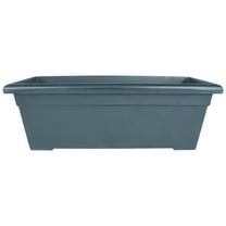 HC AKRROP28000A42 28 in. Rectangular Romana Deck Planter, Grey