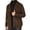 Brown, variant on Mens Cardigan Solid Color Shawl Collar Button Front Long Sleeve Elbow Patch Loose Casual Sweater Cover Up with Pockets