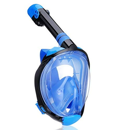 QingSong Full Face Snorkel Mask, Snorkeling Gear with Camera Mount ...